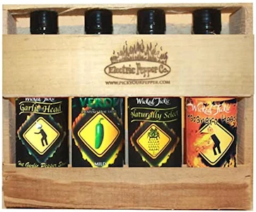 Wicked Tickle Habanero Head, Verde, Garlic Head, Naturally Select